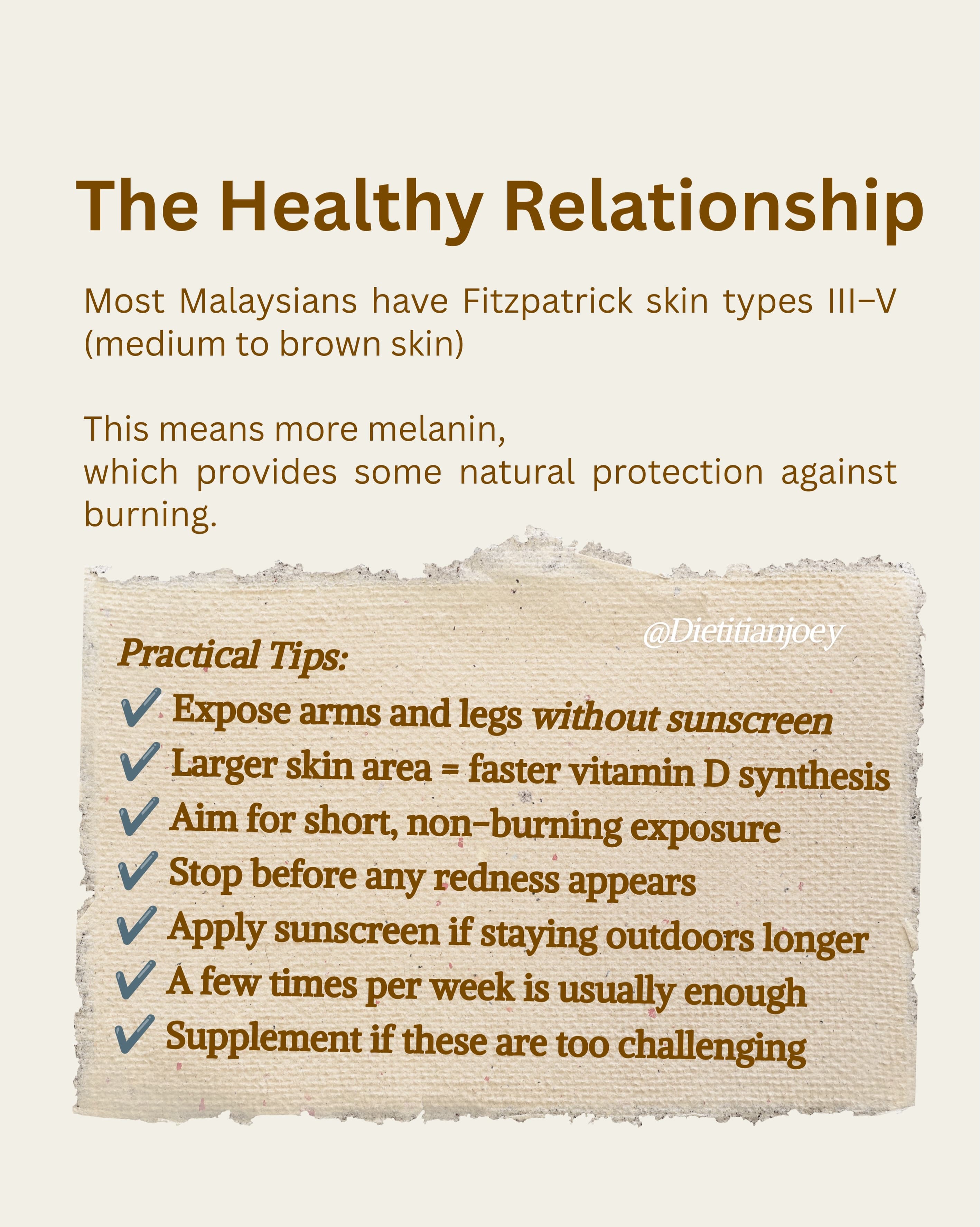 We get the most sunlight, yet we avoid it daily., slide 9 of 9